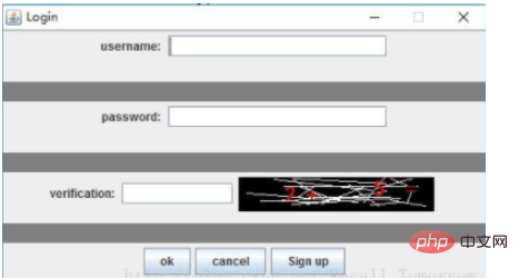 How to implement login window in java