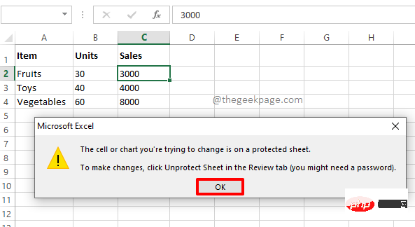 So verhindern Sie, dass andere Benutzer bestimmte Zellen in Microsoft Excel bearbeiten