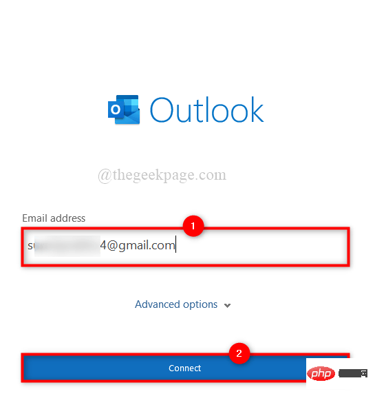 如何在 Outlook 桌面应用程序中设置两步验证和添加 Microsoft 帐户