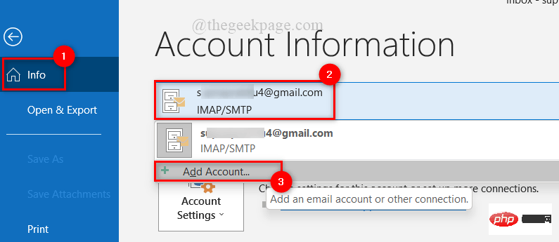 如何在 Outlook 桌面应用程序中设置两步验证和添加 Microsoft 帐户