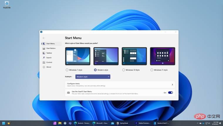 Start11 v1.2 beta 在 Windows 11 中恢复了任务栏取消分组等功能