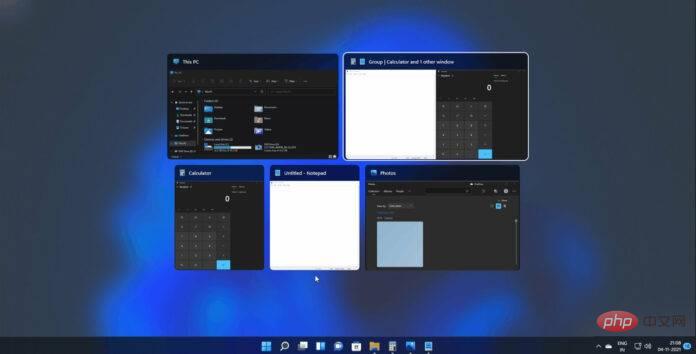 Windows 11 的新 Alt+Tab UI 类似于 macOS Command+Tab