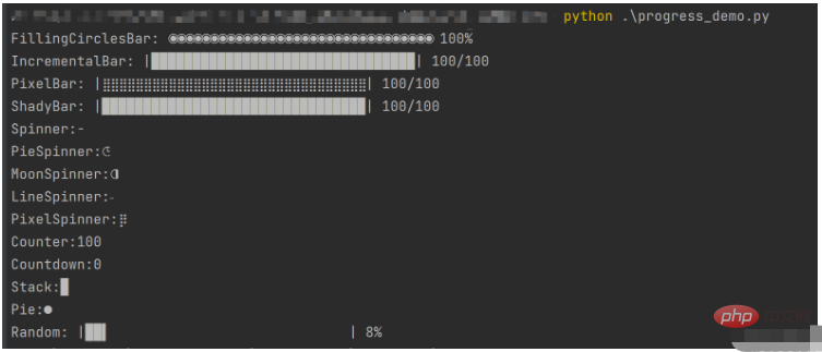 Python에서 진행 라이브러리를 사용하여 진행률 표시줄을 구현하는 방법