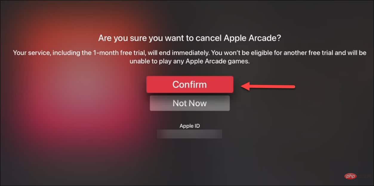 如何取消 Apple Arcade