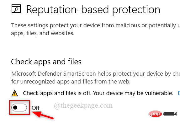 如何在 Windows 11、10 中禁用 Windows Defender SmartScreen