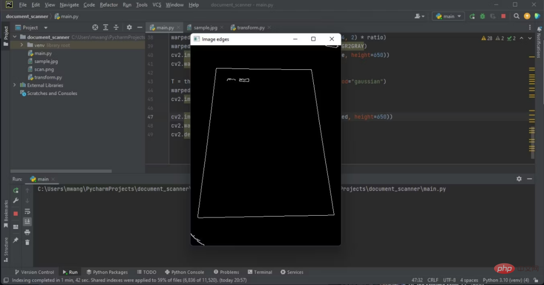 Wie erstellt man einen Dokumentenscanner in Python?