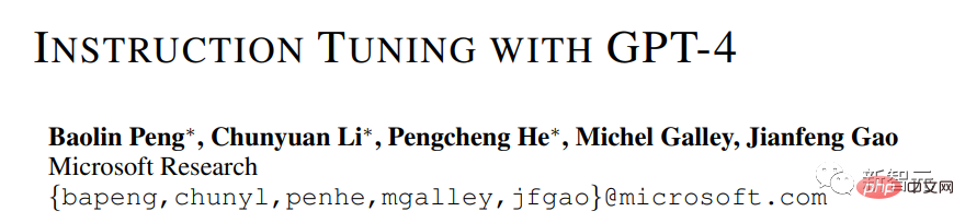 Le jeu dinstructions open source affiné de Microsoft permet de développer une version domestique de GPT-4, prenant en charge la génération bilingue en chinois et en anglais.