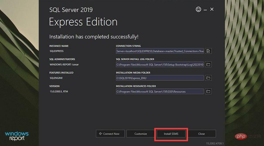 在 Windows 11 上下载并安装 Microsoft SQL Server 2019