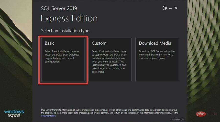 在 Windows 11 上下载并安装 Microsoft SQL Server 2019