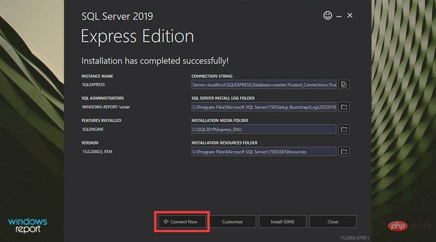 在 Windows 11 上下载并安装 Microsoft SQL Server 2019