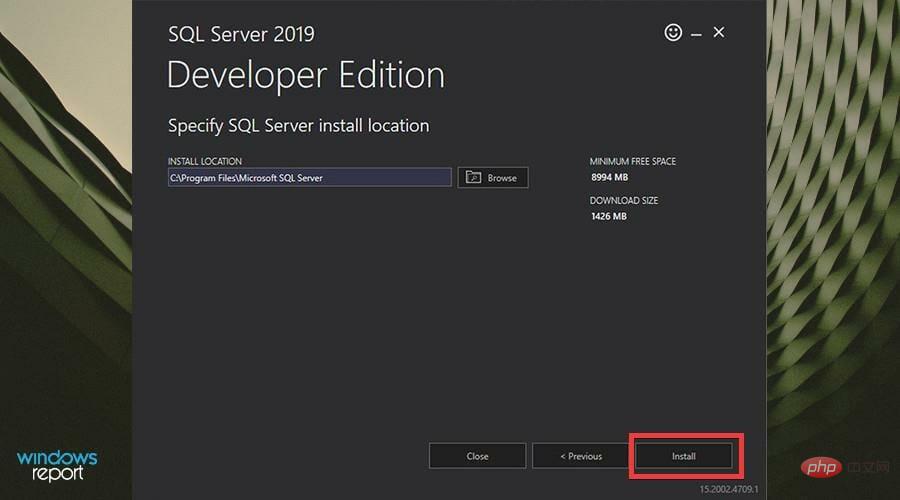 在 Windows 11 上下载并安装 Microsoft SQL Server 2019