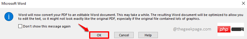 如何使用 Microsoft Word 编辑 PDF 文档