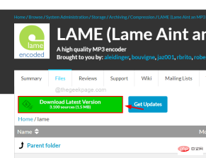 修复:Windows 11、10 中的计算机错误中缺少 Lame_enc.dll