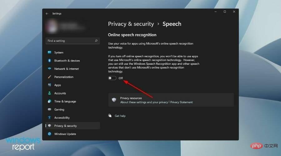 如何在 Windows 11 中禁用语音识别
