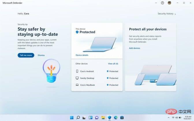 Windows 11 重新设计的基于 Web 的 Windows Defender 即将上线