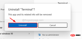 修复:Windows 在 Windows 11 / 10 上找不到“wt.exe”错误