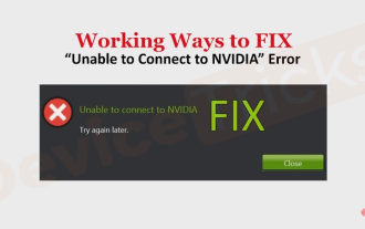 Windows에서 NVIDIA 오류에 연결할 수 없음을 수정하는 방법은 무엇입니까?