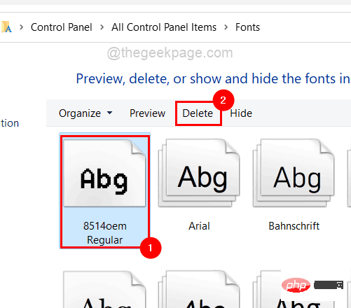 如何在 Windows 11 中卸载字体