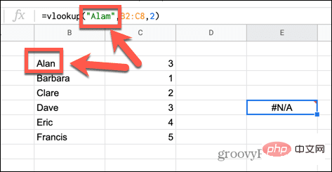 如何修复 Google 表格中的公式解析错误