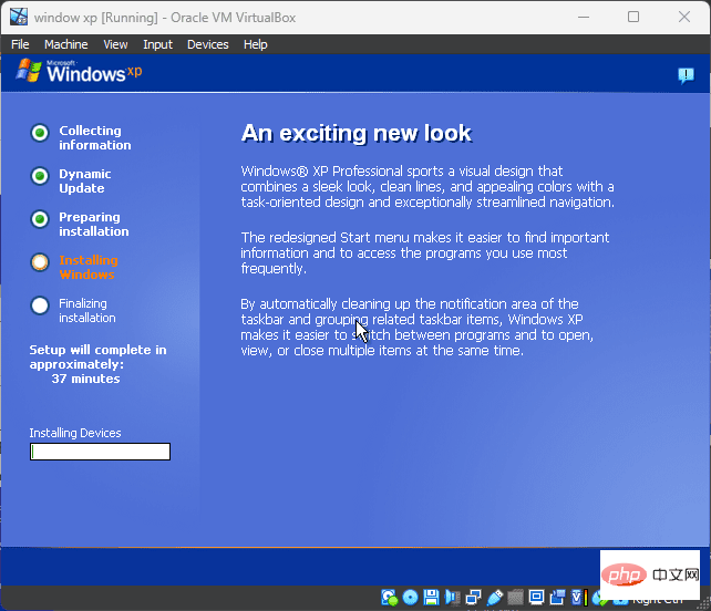 使用 VirtualBox 在 Windows 11 上安装 Windows XP ISO