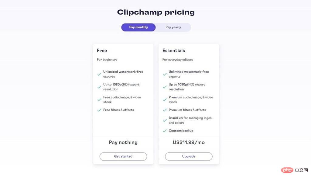 微软的 Clipchamp 视频编辑器简化了它的计划，而且更便宜