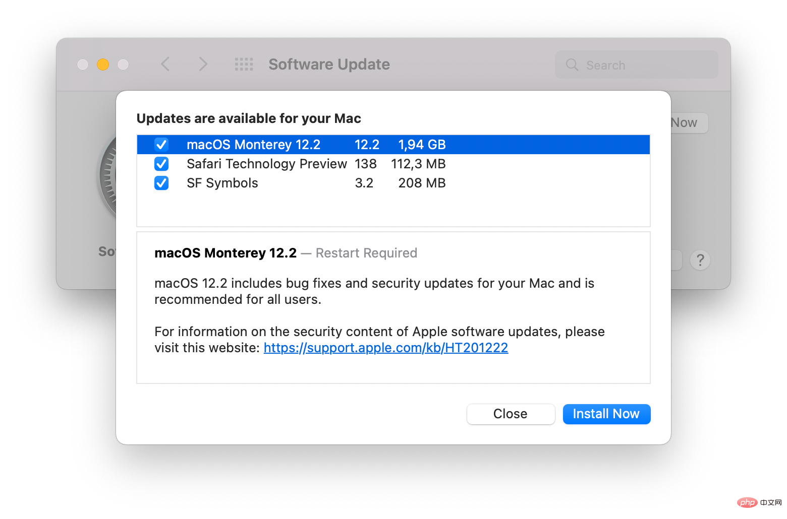 苹果发布带有 Safari 安全补丁的 macOS 12.2，改进了 ProMotion 滚动
