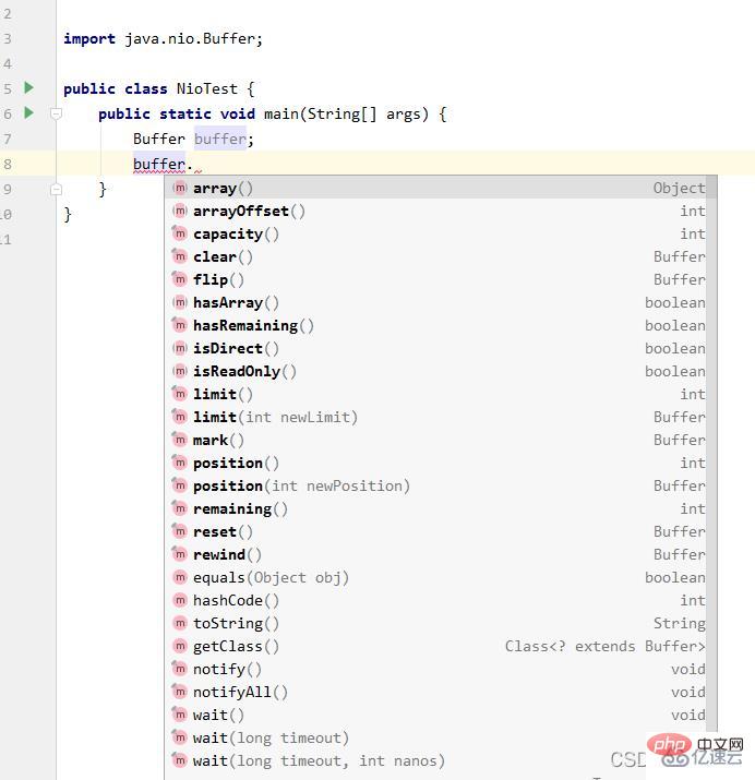 Java NIO サンプルの使用法と特性を分析する