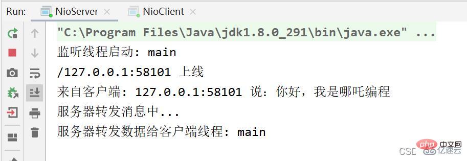 Java NIO サンプルの使用法と特性を分析する