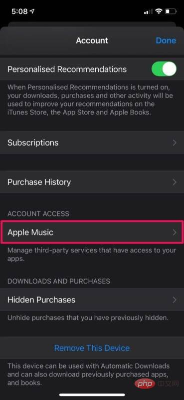 如何查看和删除可以访问您的 Apple Music 的应用程序