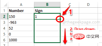 Cara menggunakan fungsi SIGN dalam Excel untuk menentukan tanda sesuatu nilai