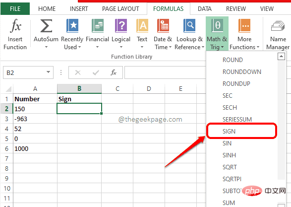 Comment utiliser la fonction SIGN dans Excel pour déterminer le signe dune valeur