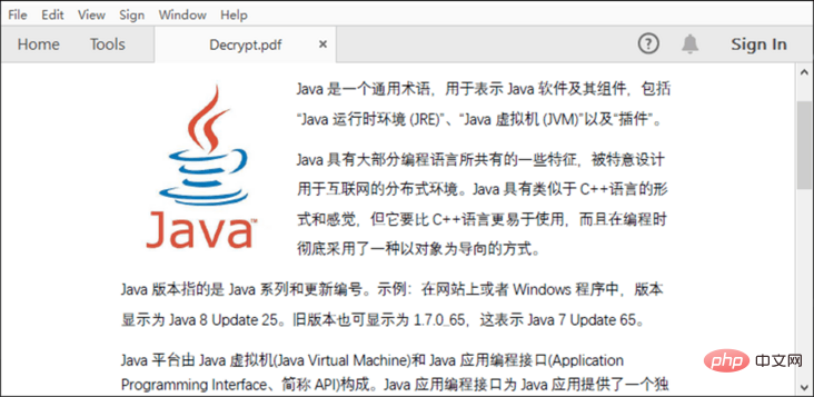 Java實作PDF文件的加密或解密方法