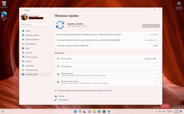 为 Dev 和 Beta Insiders 发布的 Windows 11 服务内部版本 22598.100 (KB5014100)