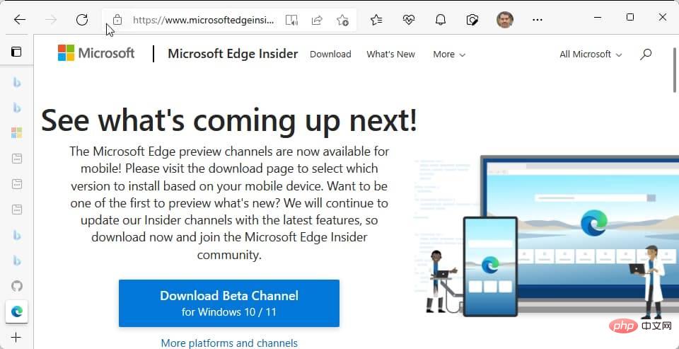 Microsoft Edge 很快让你可以将垂直标签放在右侧