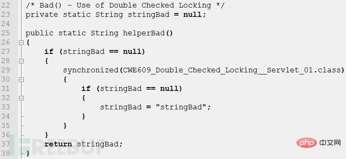 So analysieren Sie die Doppelprüfungssperre in der JAVA-Sprache