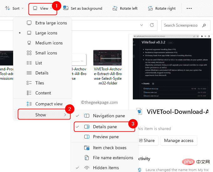 如何在 Windows 11 中使用深色模式在文件资源管理器中启用新的详细信息窗格