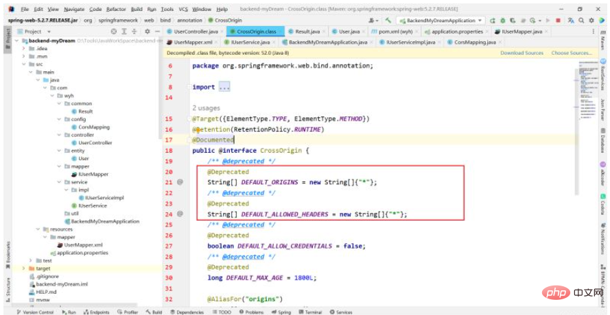 How SpringBoot implements global and local cross-domain