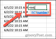 How to remove time from date in Excel