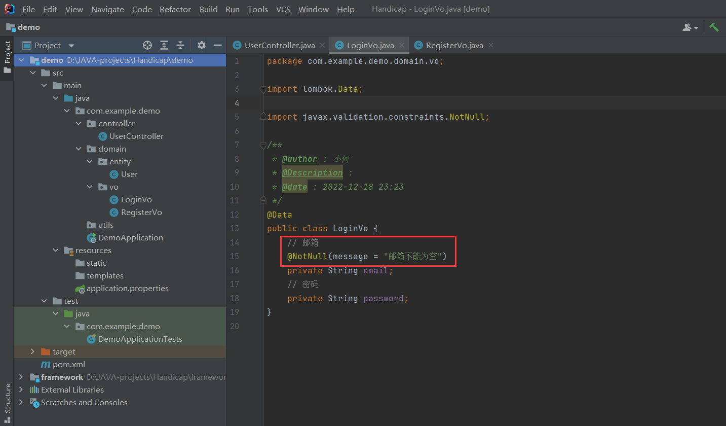 How SpringBoot implements parameter verification through custom annotations