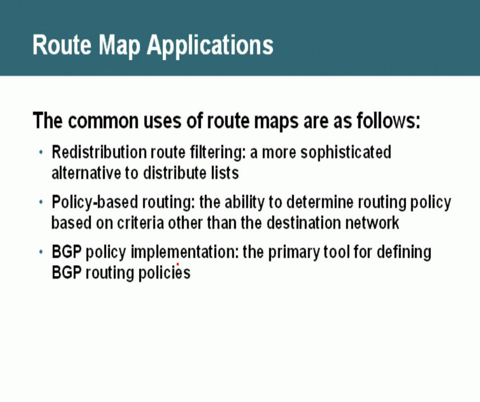 How to perform route-map parsing