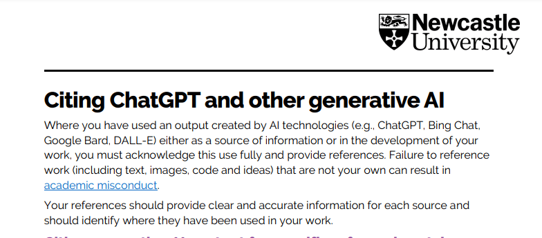 How to use artificial intelligence correctly? UCL and Newcastle University release guide to using AI!