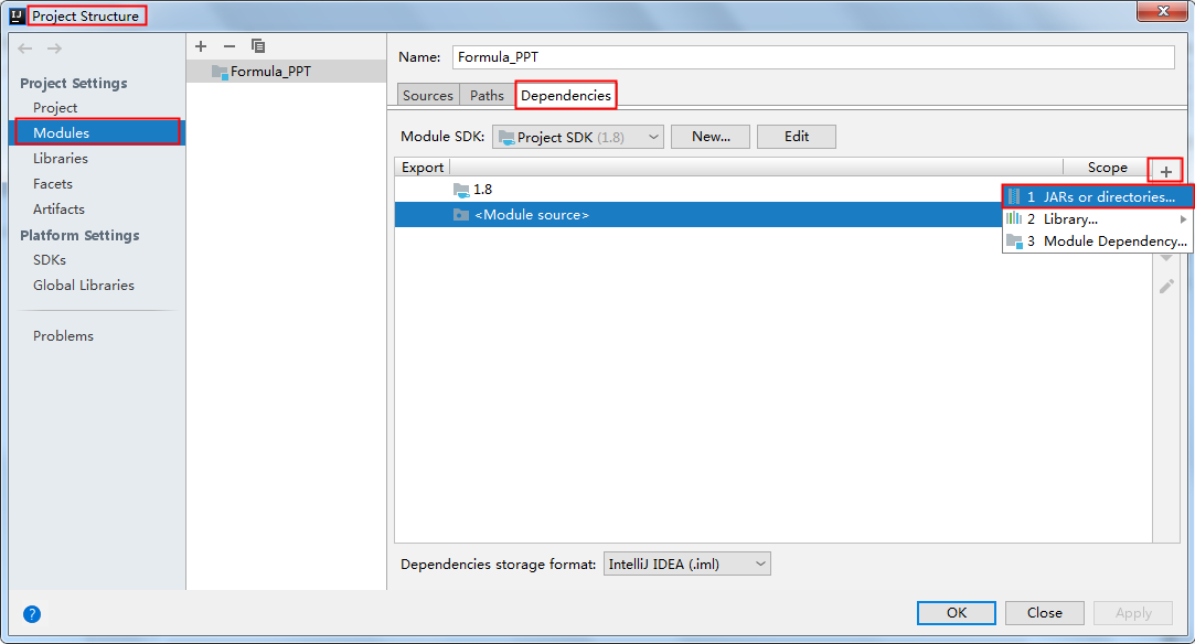 How to insert formulas into PPT in Java