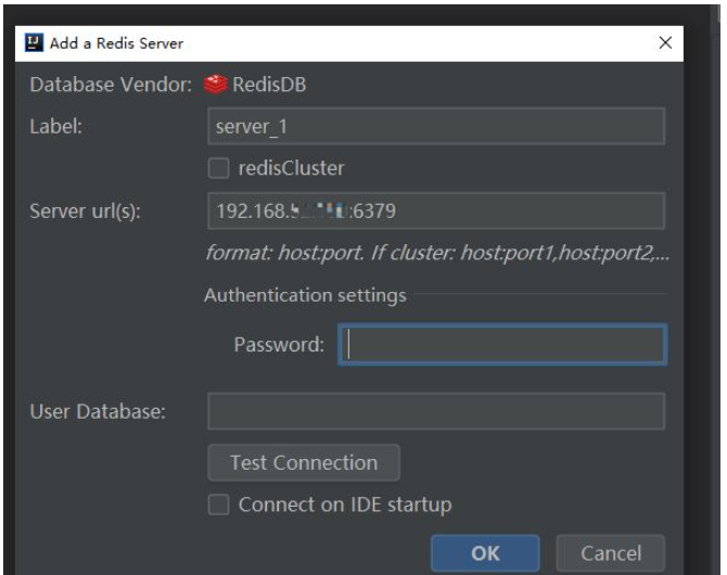 IDEA에서 Redis 플러그인을 사용하여 Redis 서버에 연결하는 방법