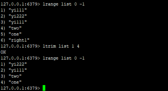 Quelles sont les commandes dopération courantes de la liste des types de données de base Redis ?