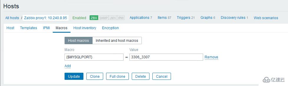 How to use zabbix to monitor multiple mysql