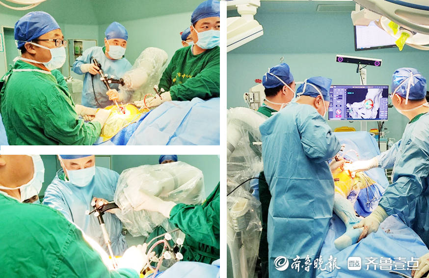 Lhôpital populaire central de Tengzhou a réalisé une arthroplastie de la hanche assistée par robot