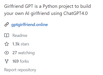 AI replicates real-life girlfriend becomes popular! A foreign guy has open sourced GirlfriendGPT, which has received 1.3k stars on GitHub