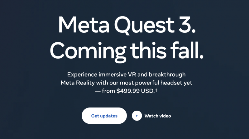 Meta’s new generation VR headset will be launched in the fall, starting at $499