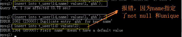 Apakah syarat apabila MySQL mencipta jadual?