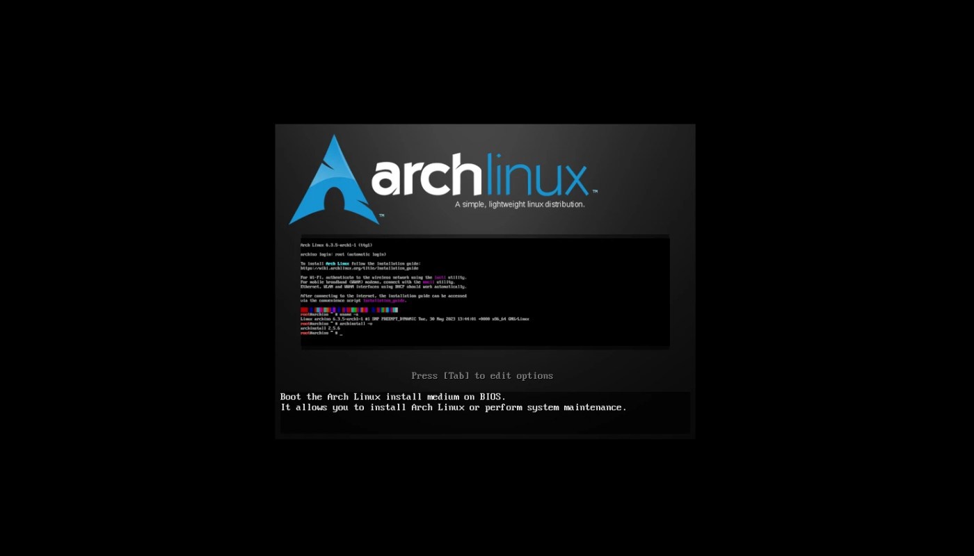 Arch Linux 系統 2023.06.01 發布：搭載 Linux 核心 6.3